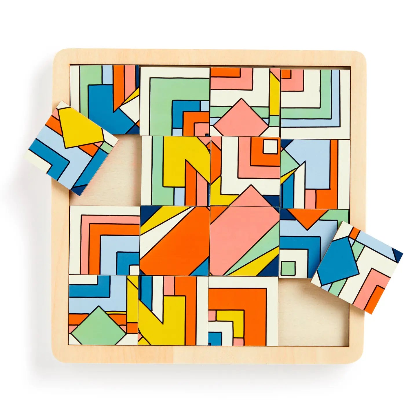 frank lloyd wright imperial hotel 2-in-1 sliding wood puzzle