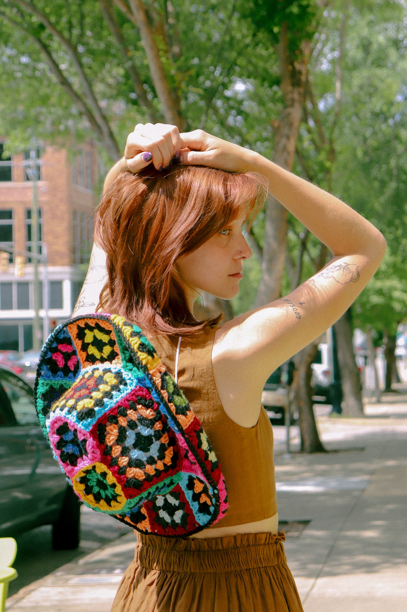 rainbow cowgirl hat