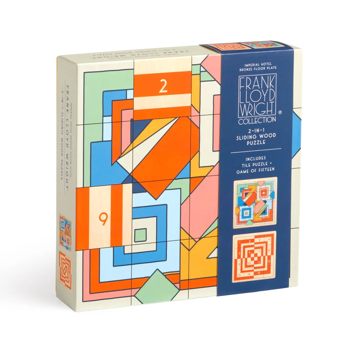 frank lloyd wright imperial hotel 2-in-1 sliding wood puzzle
