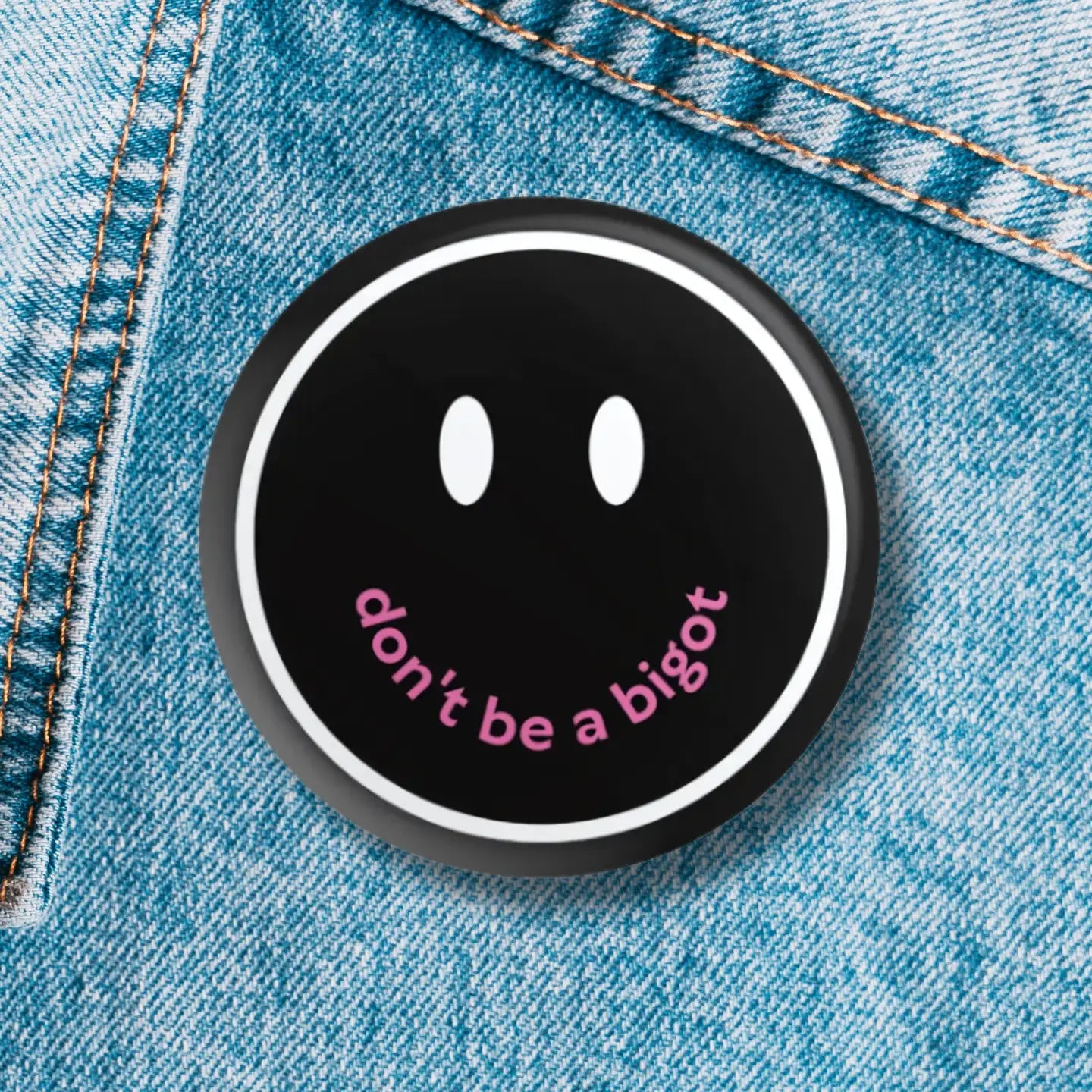 get bullish button pin