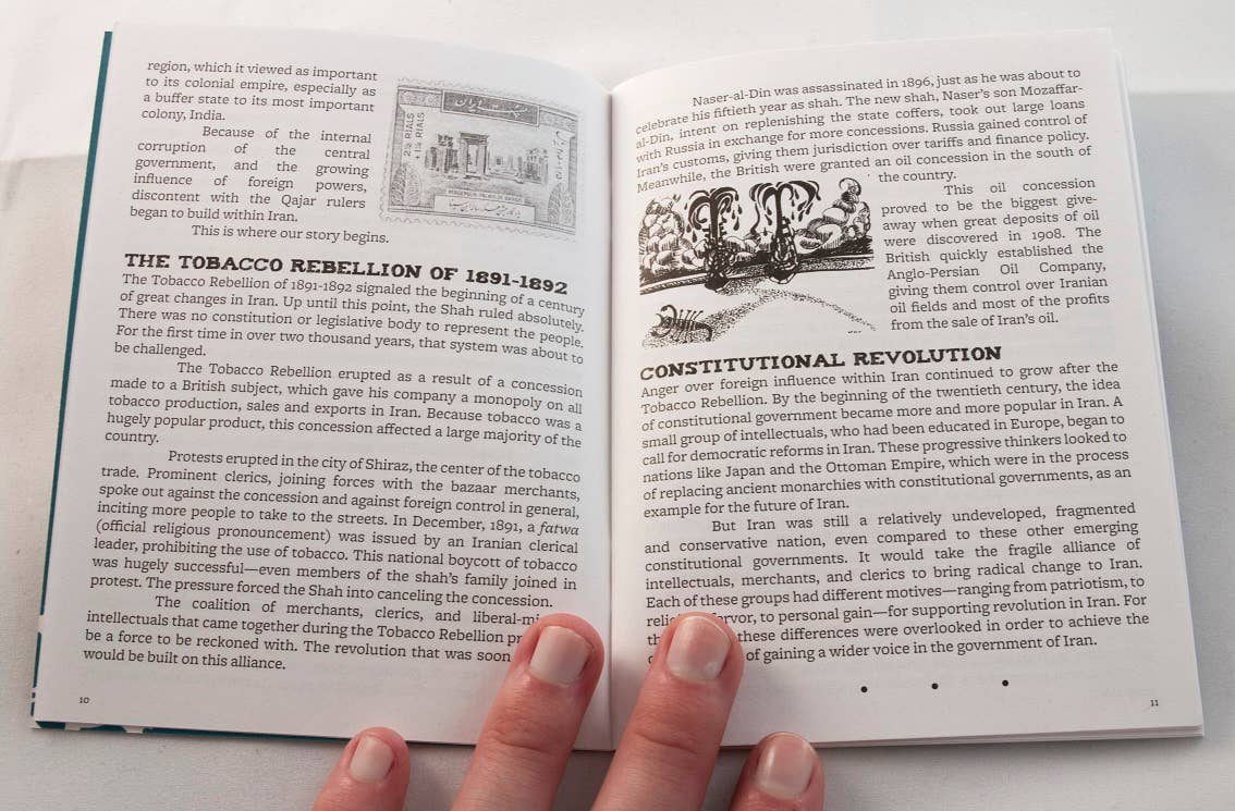 100 years of modern iran: simple history series zine 