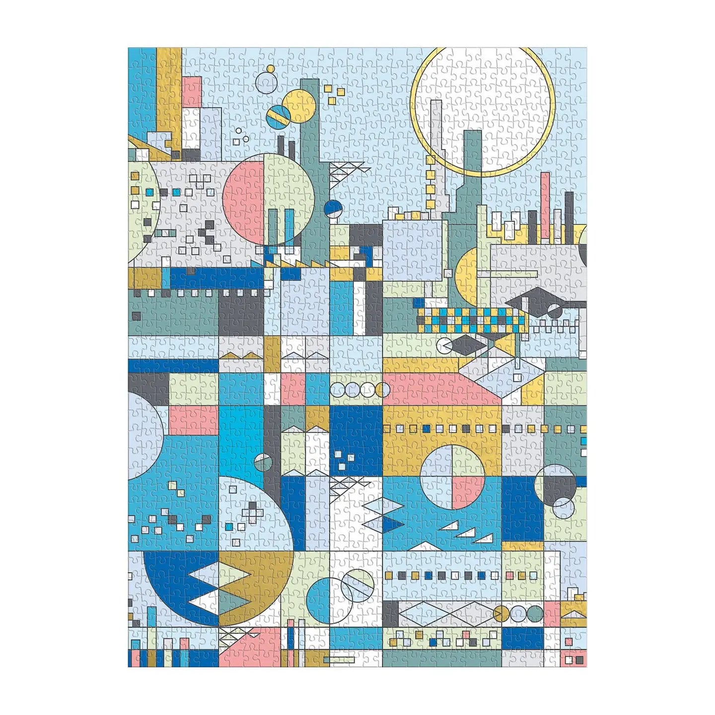 frank lloyd wright city by the sea 1000 piece foil puzzle