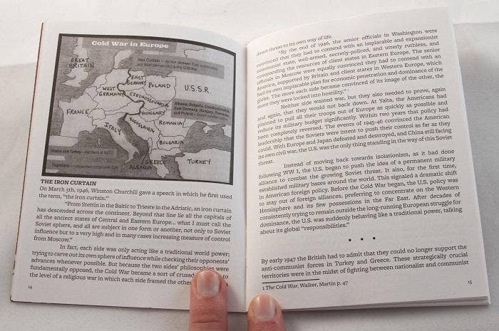 cold war: simple history series zine 