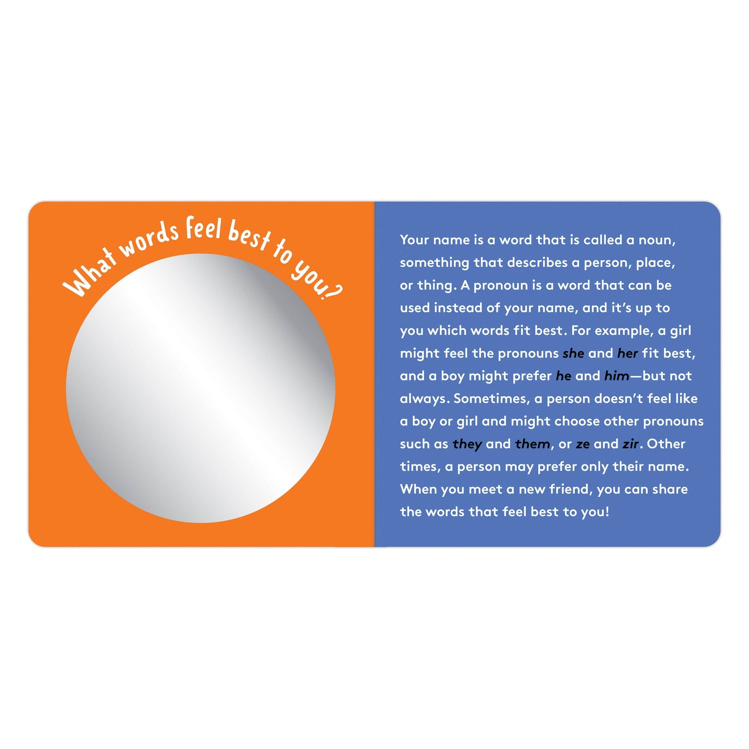 they, he, she: words for you and me board book