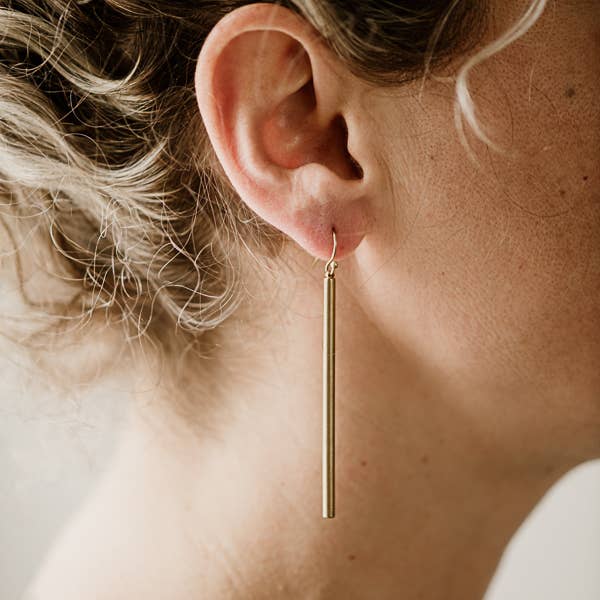 column earrings