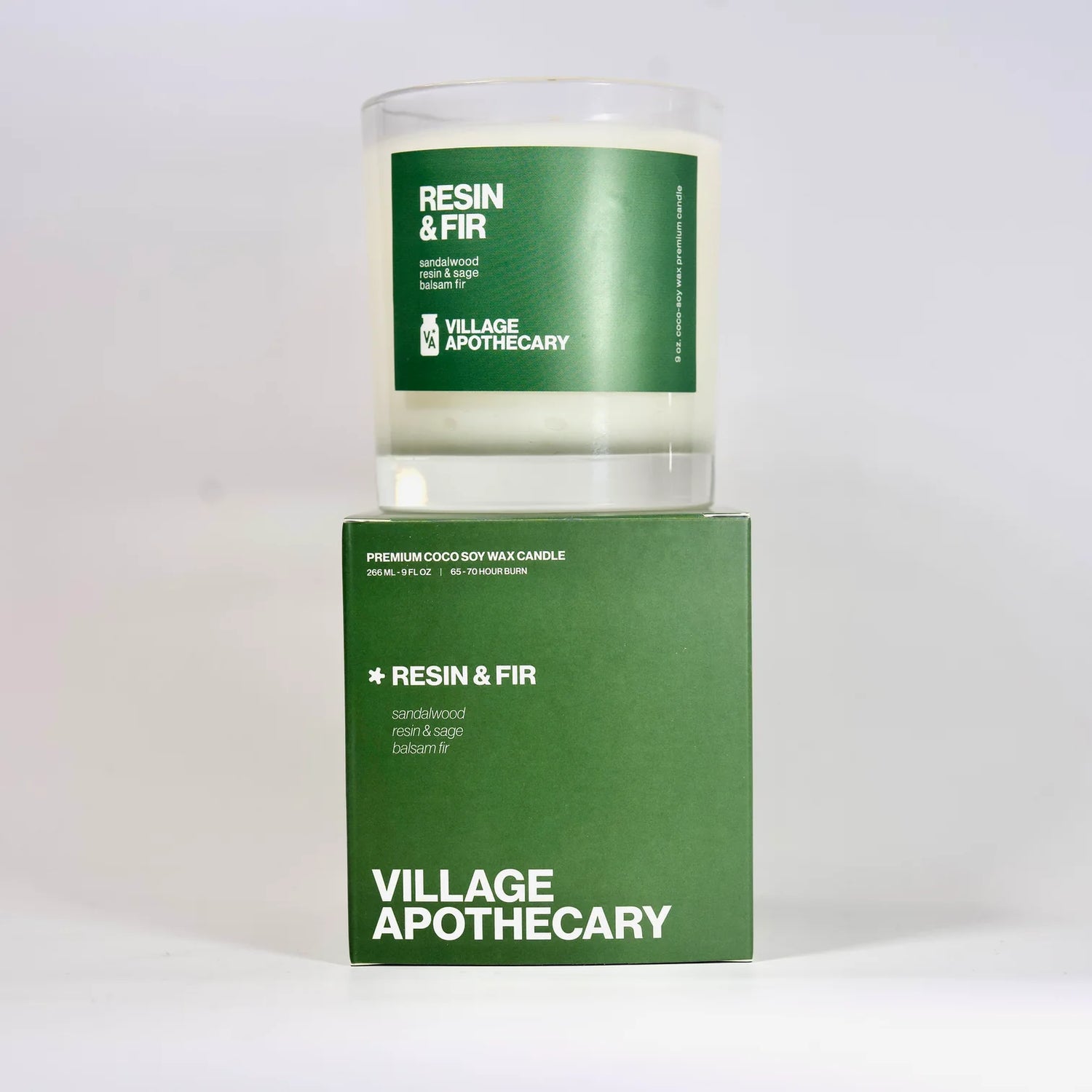 resin & fir candle