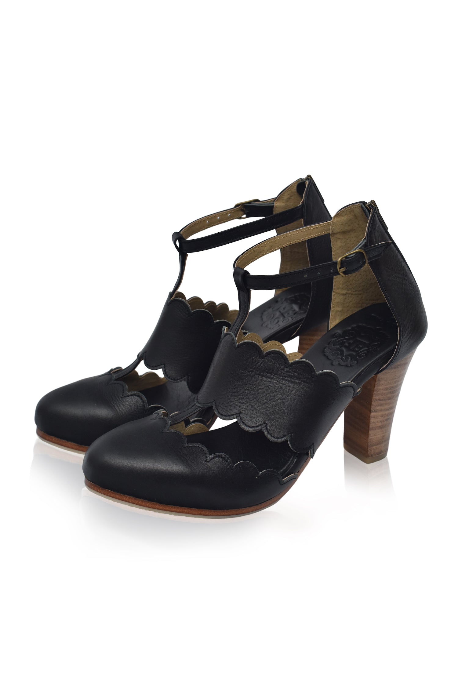 Incognito Leather Heels by ELF