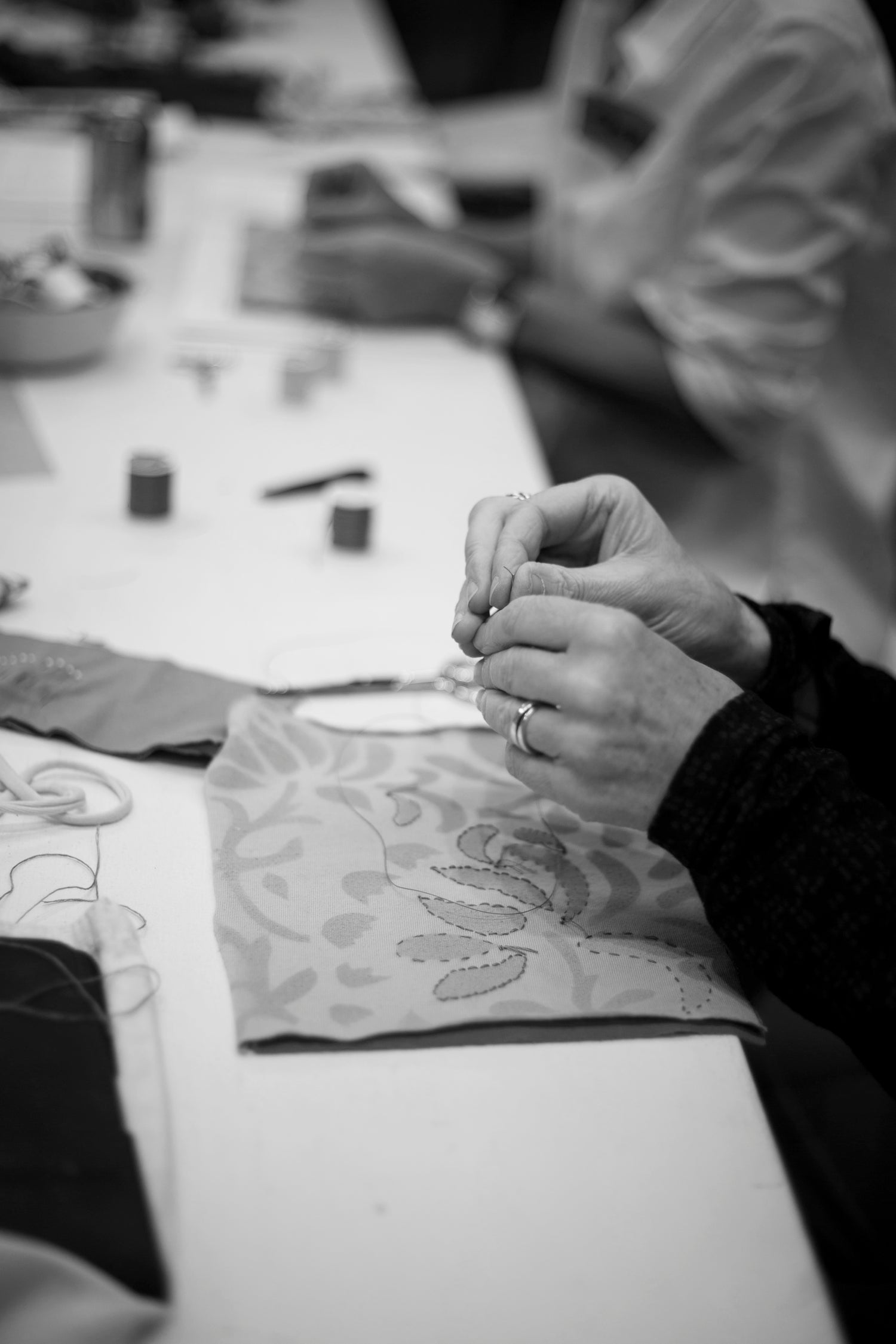 zero waste tea towel workshop with alabama chanin