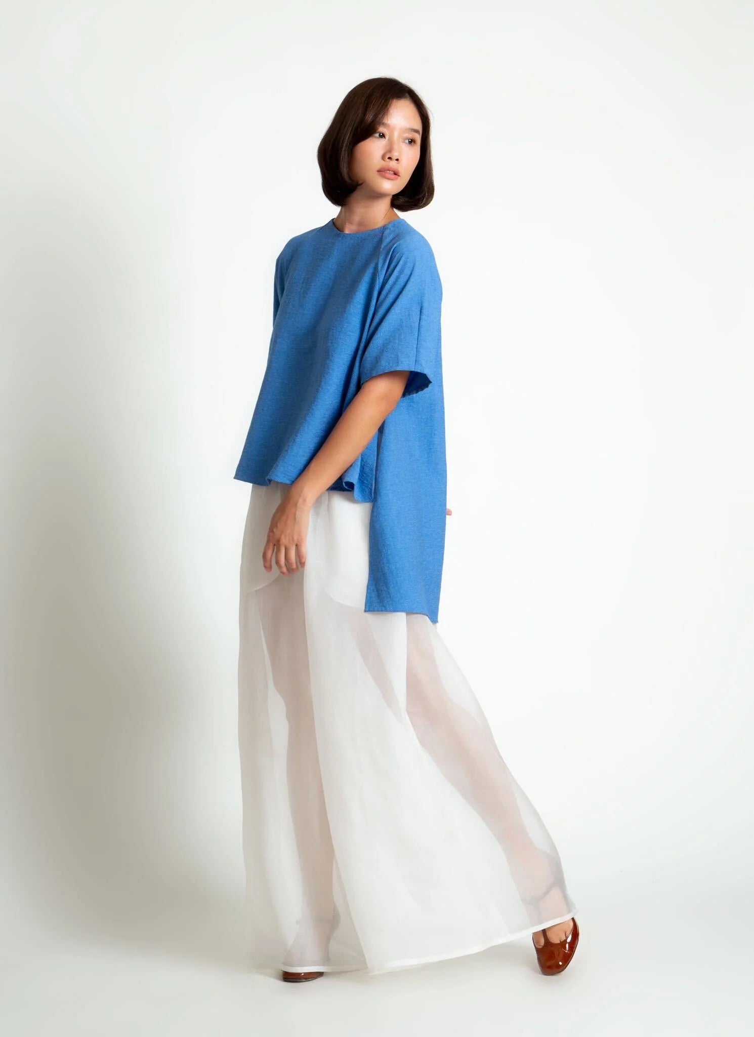 nonic raglan short sleeve hi-lo top
