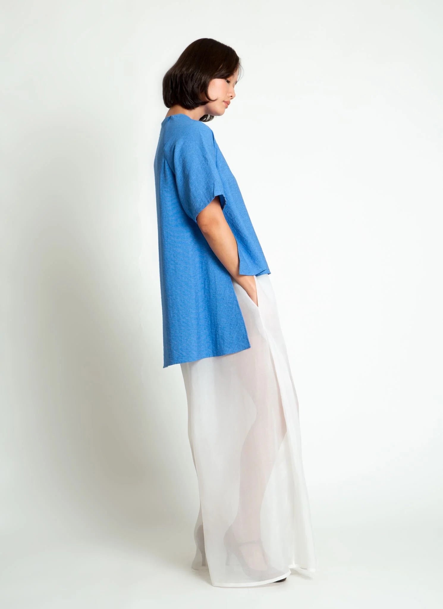 nonic raglan short sleeve hi-lo top