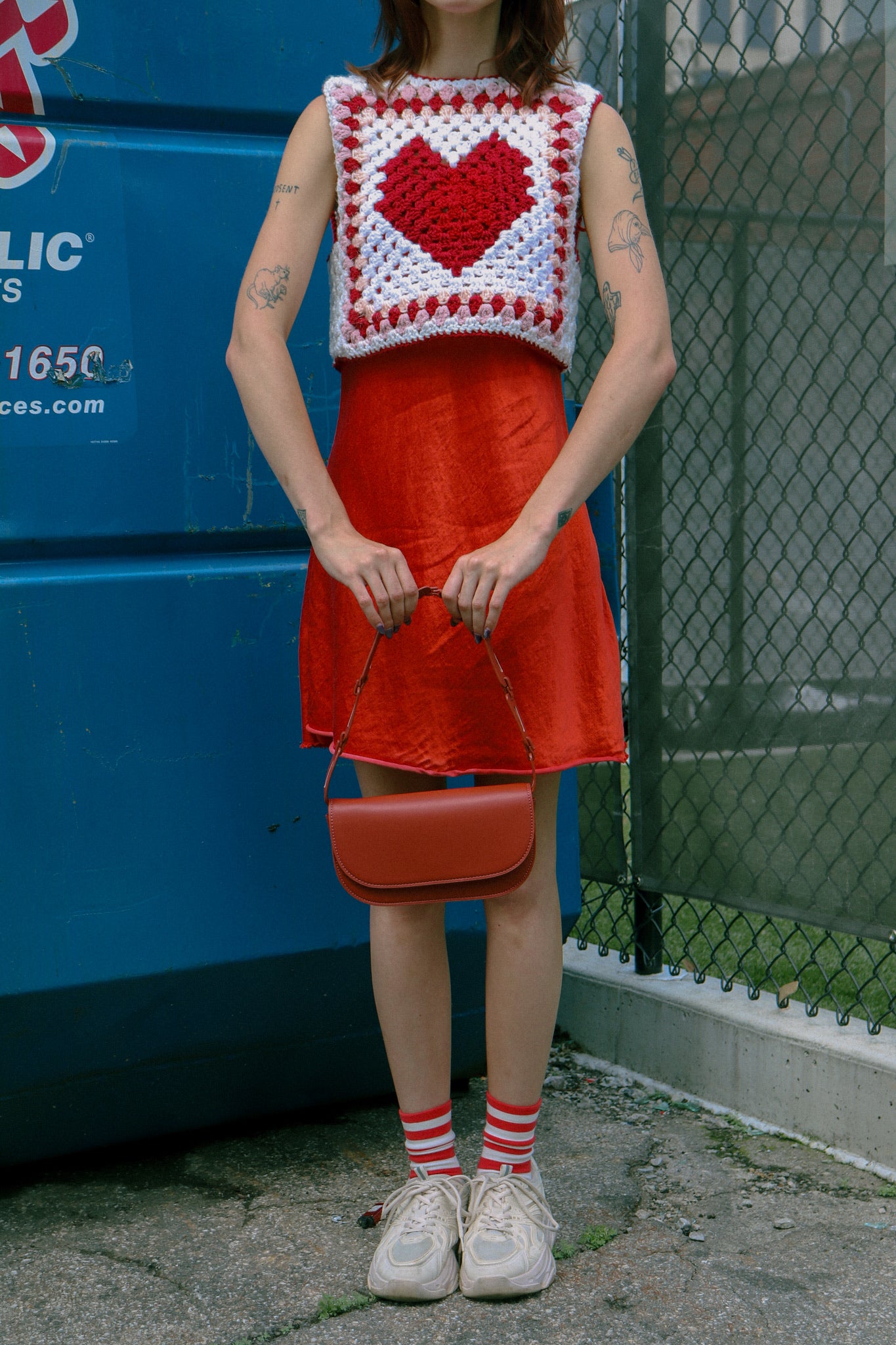 sweetheart granny square vest