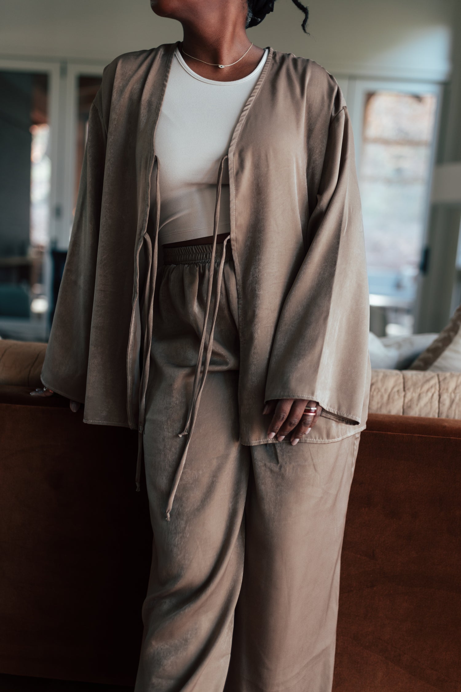 florence flowy satin pants