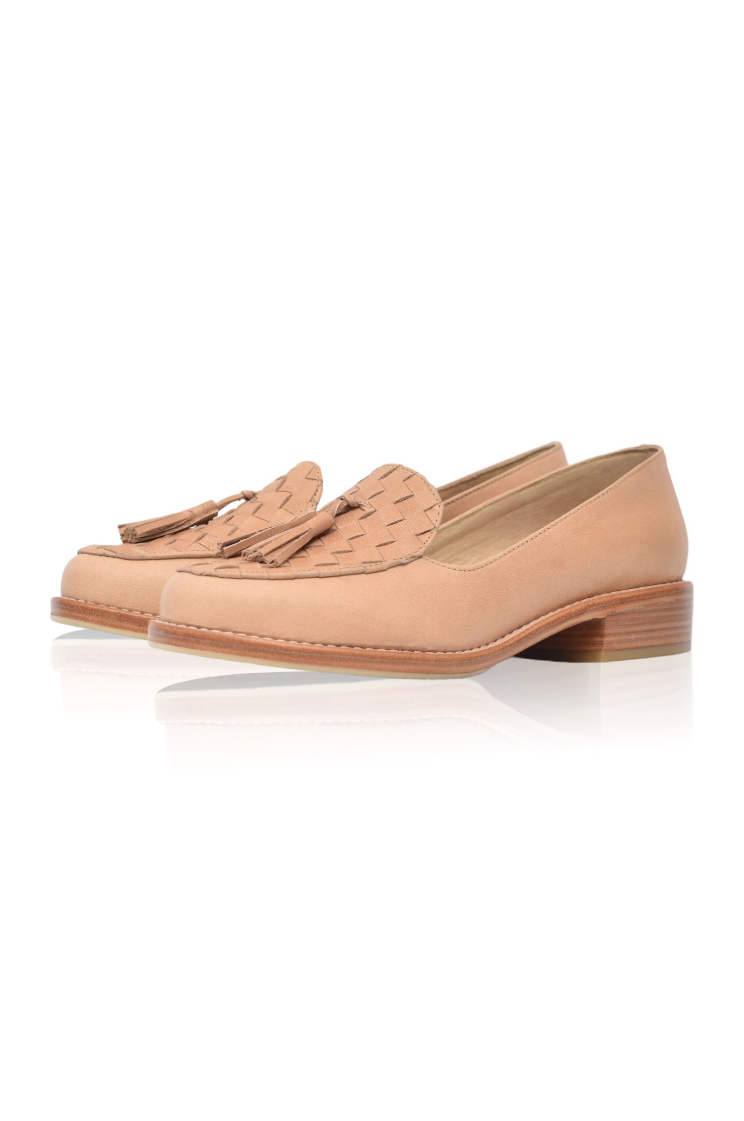 Nikita Woven Leather Loafers by ELF