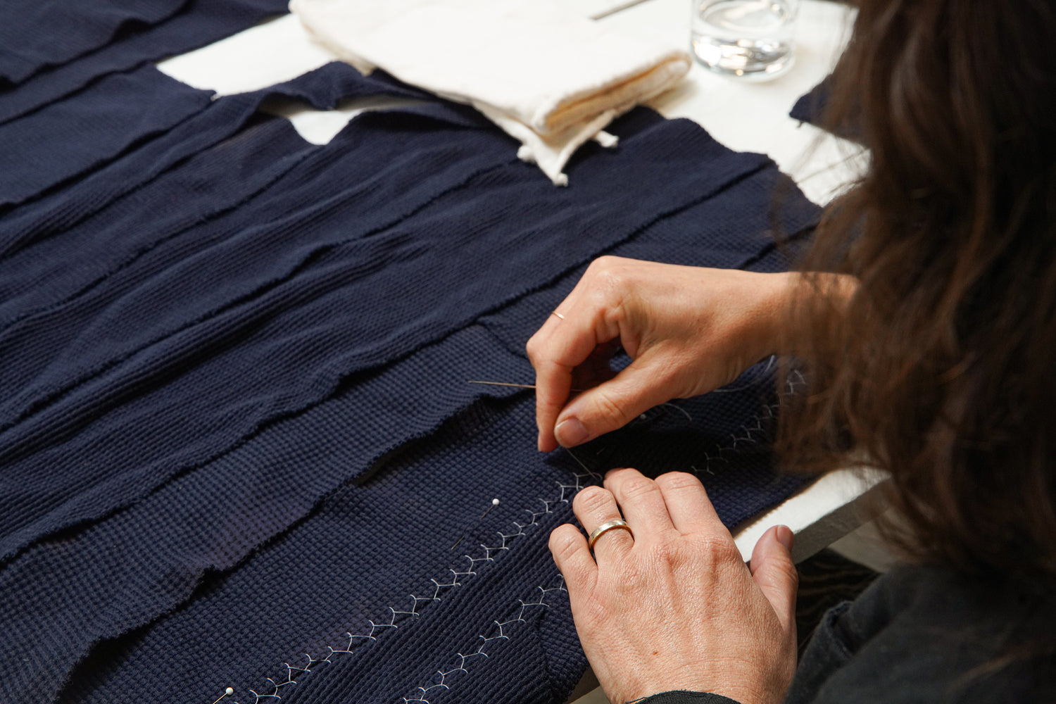 zero waste tea towel workshop with alabama chanin