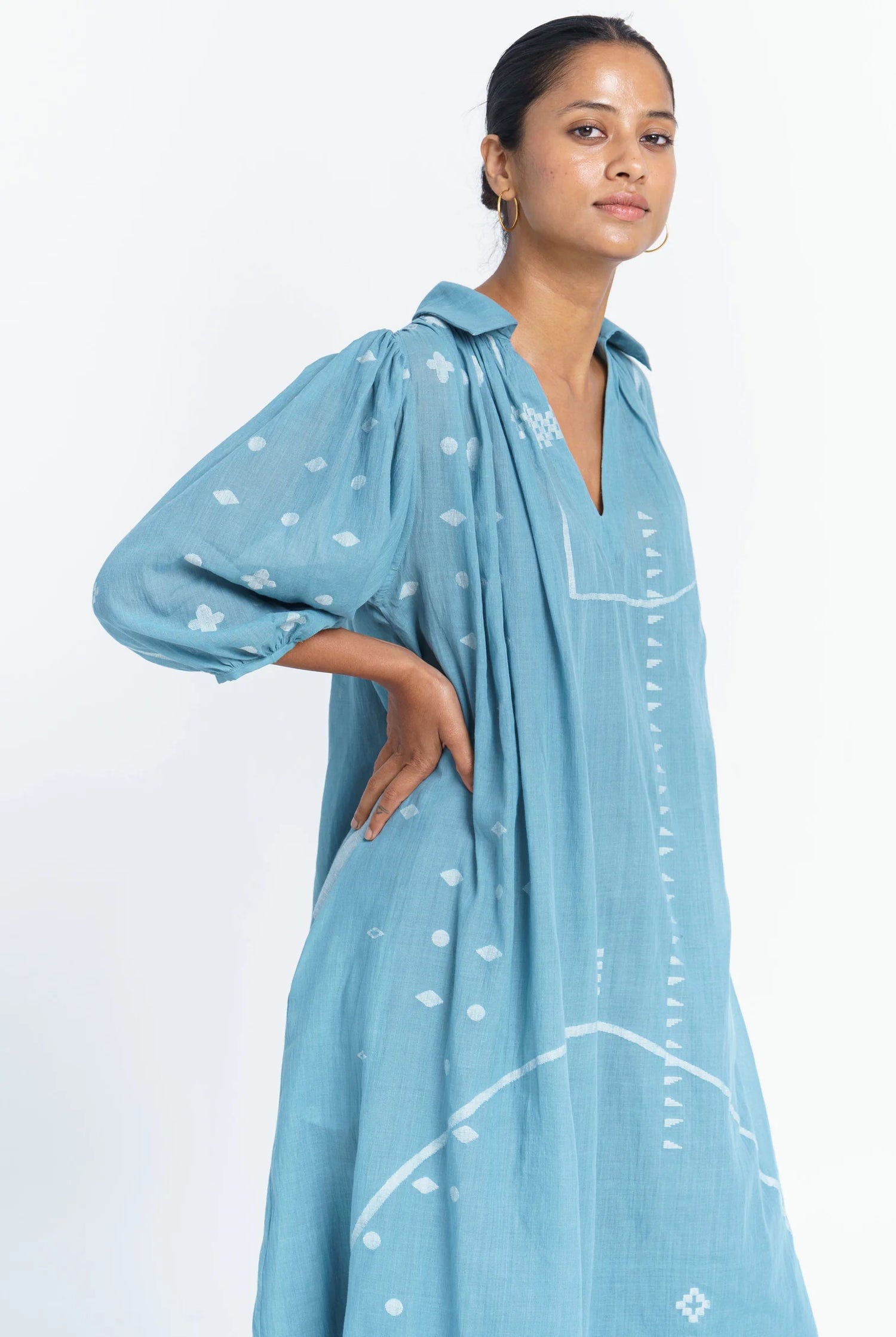 relaxed fit midi dress