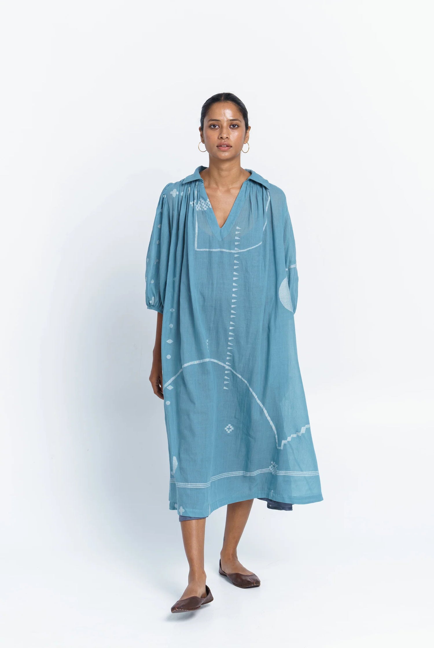 relaxed fit midi dress