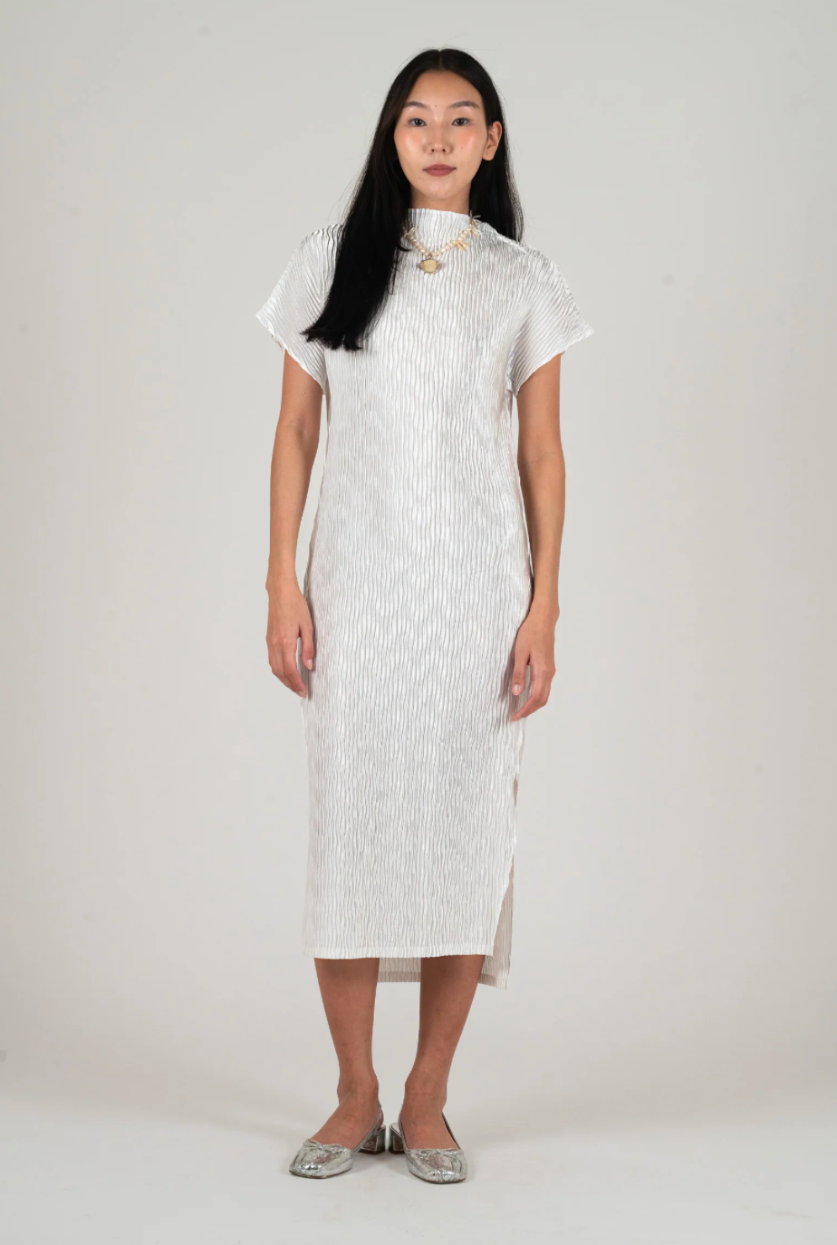 orb dress in pearl
