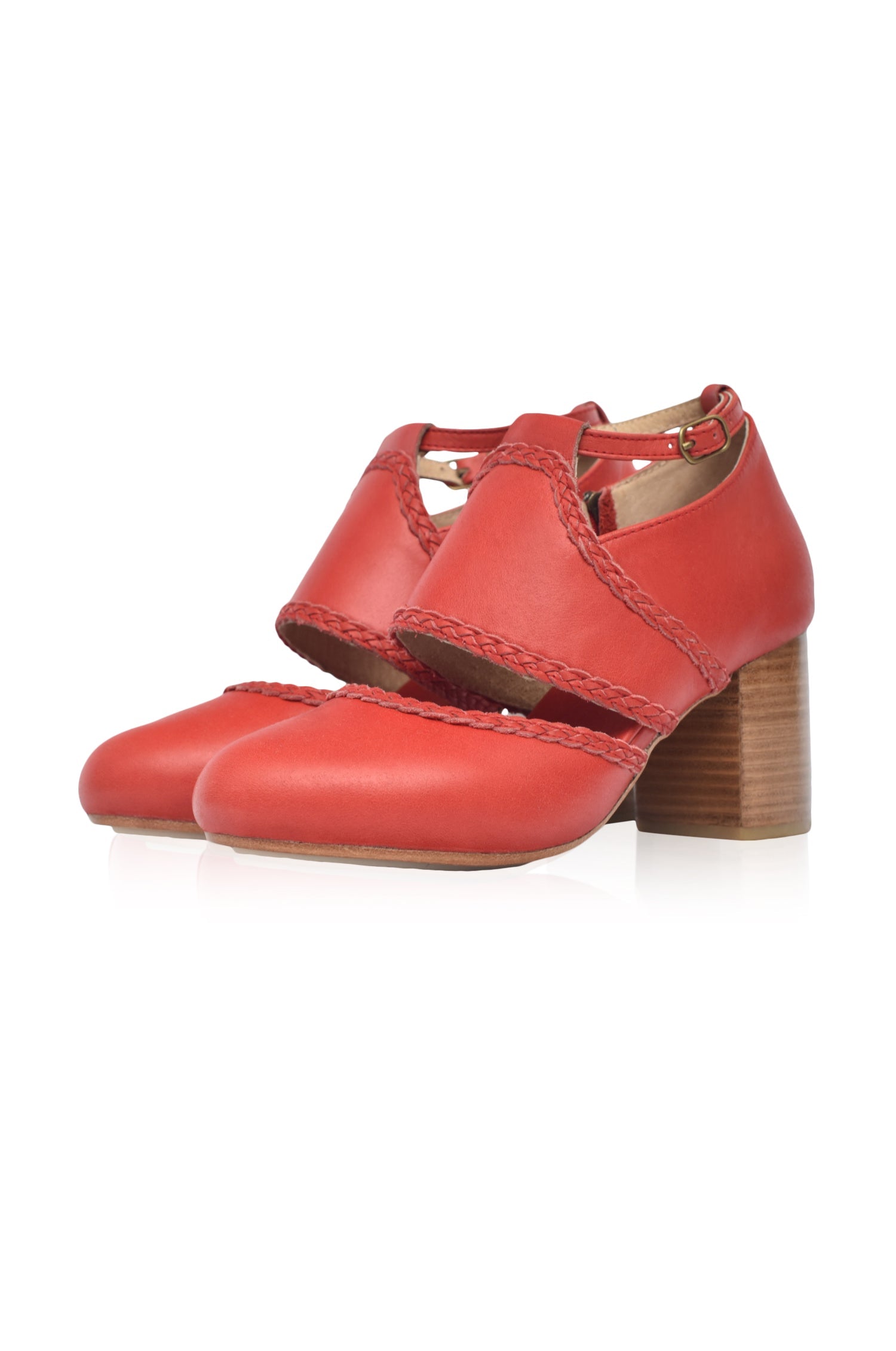Serenity Leather Heels by ELF