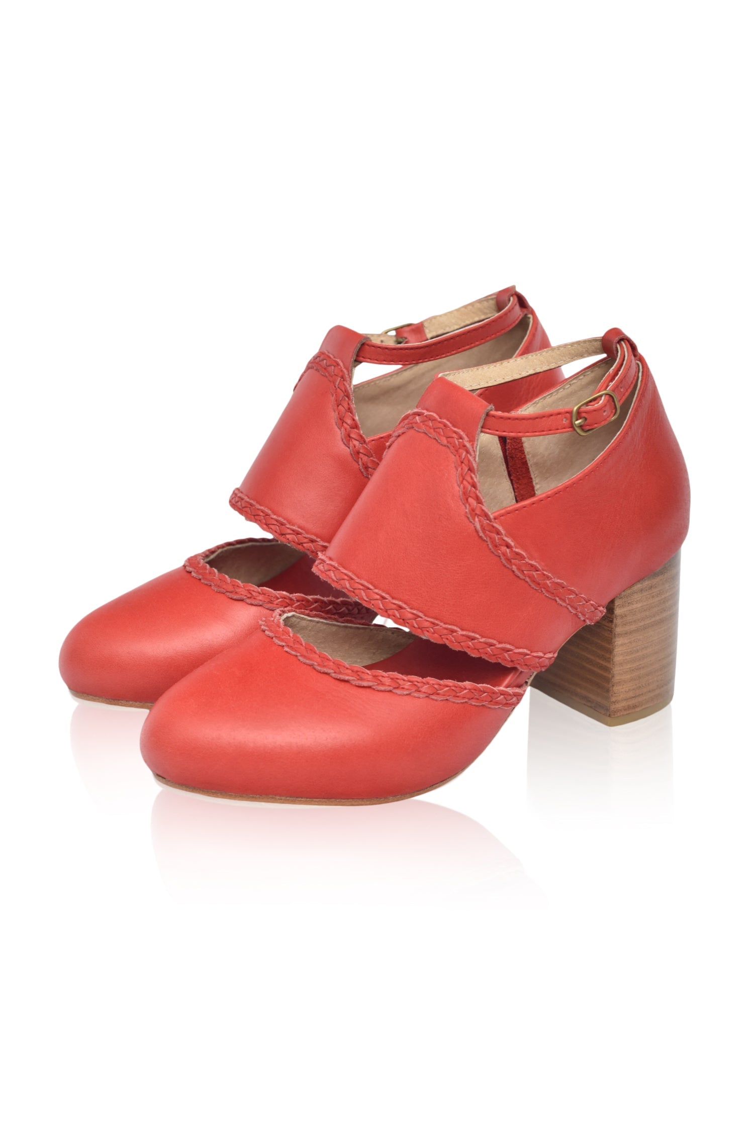 Serenity Leather Heels by ELF