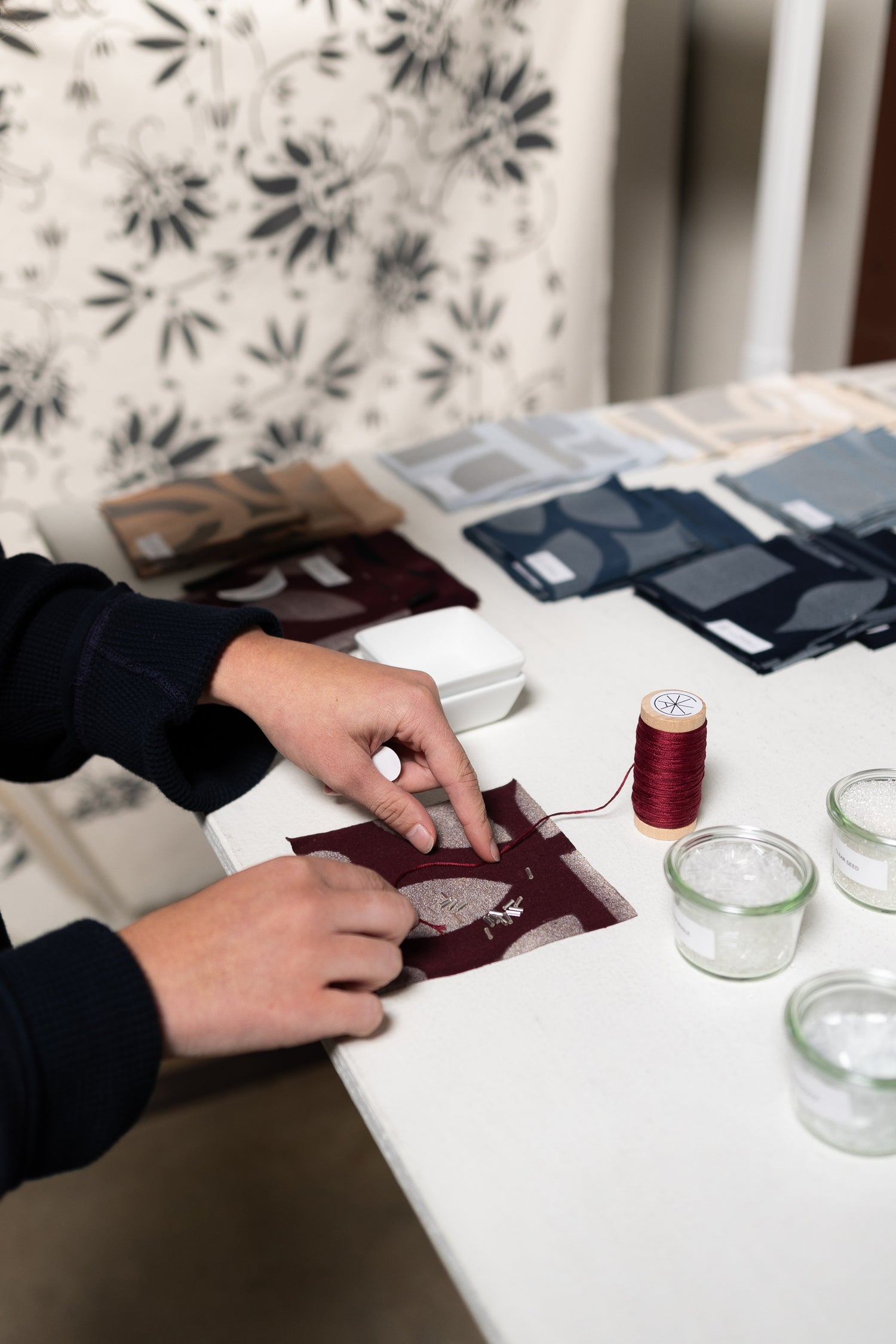 zero waste tea towel workshop with alabama chanin