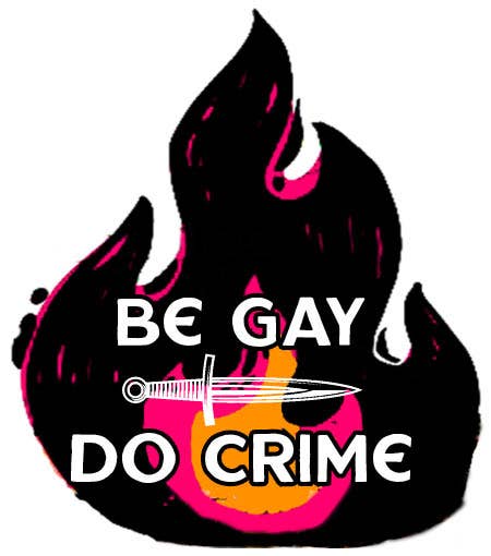 be gay do crime enamel pin