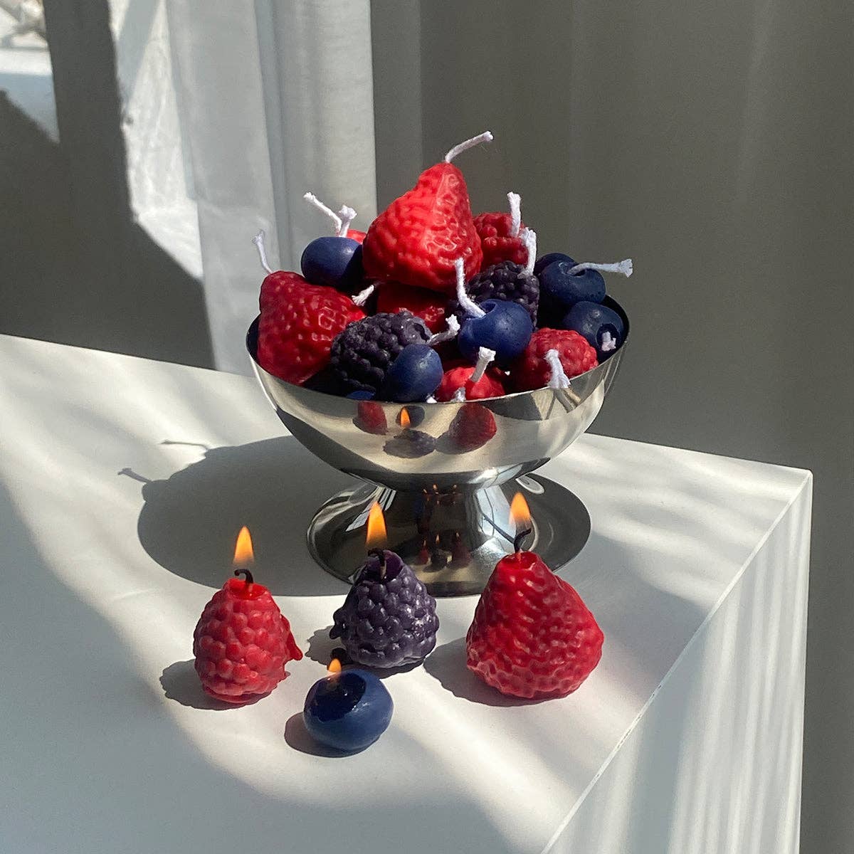 mixed berry candles