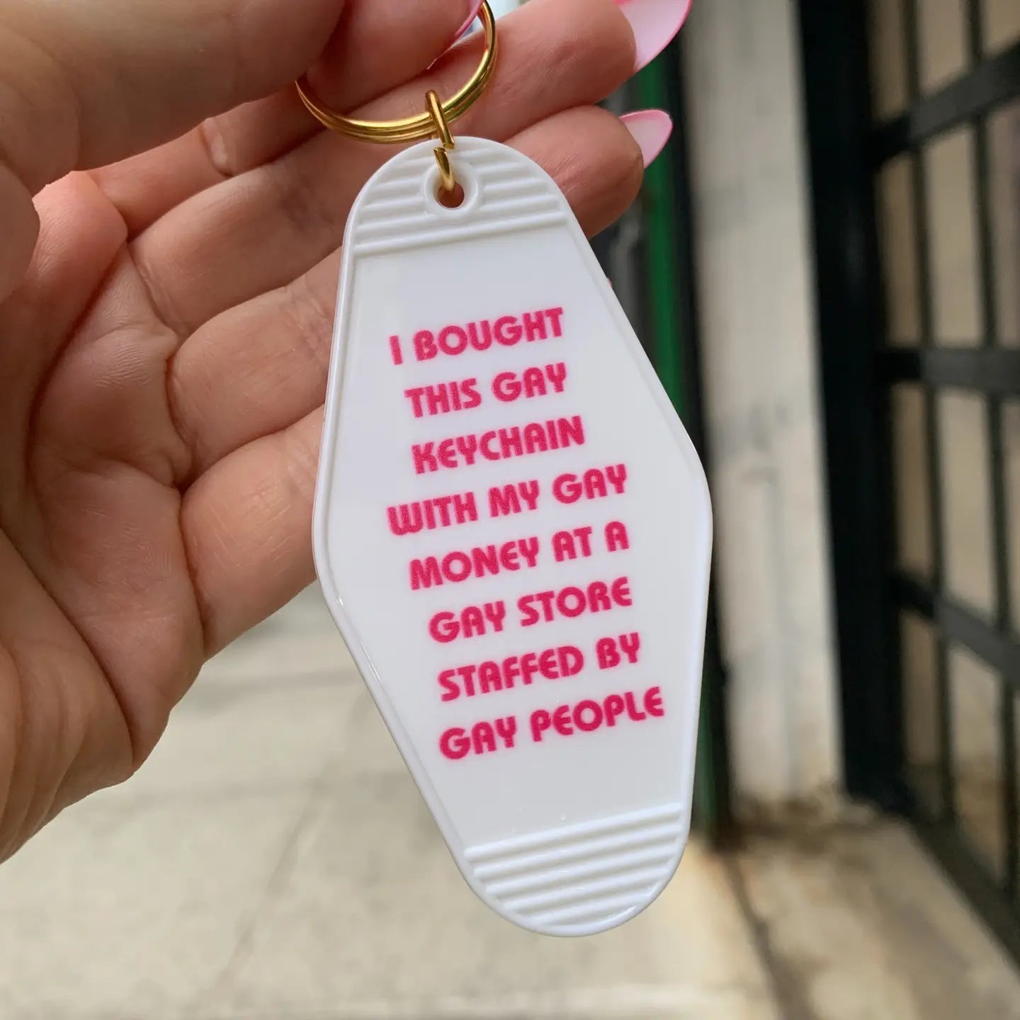 motel keychain
