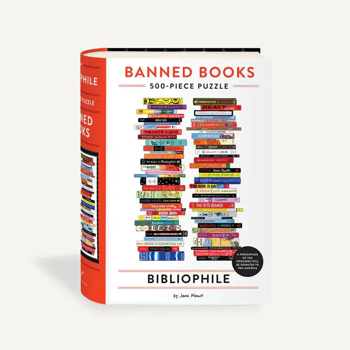 bibliophile banned books 500-piece puzzle