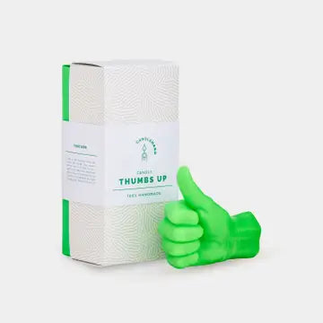 "thumbs up" candle