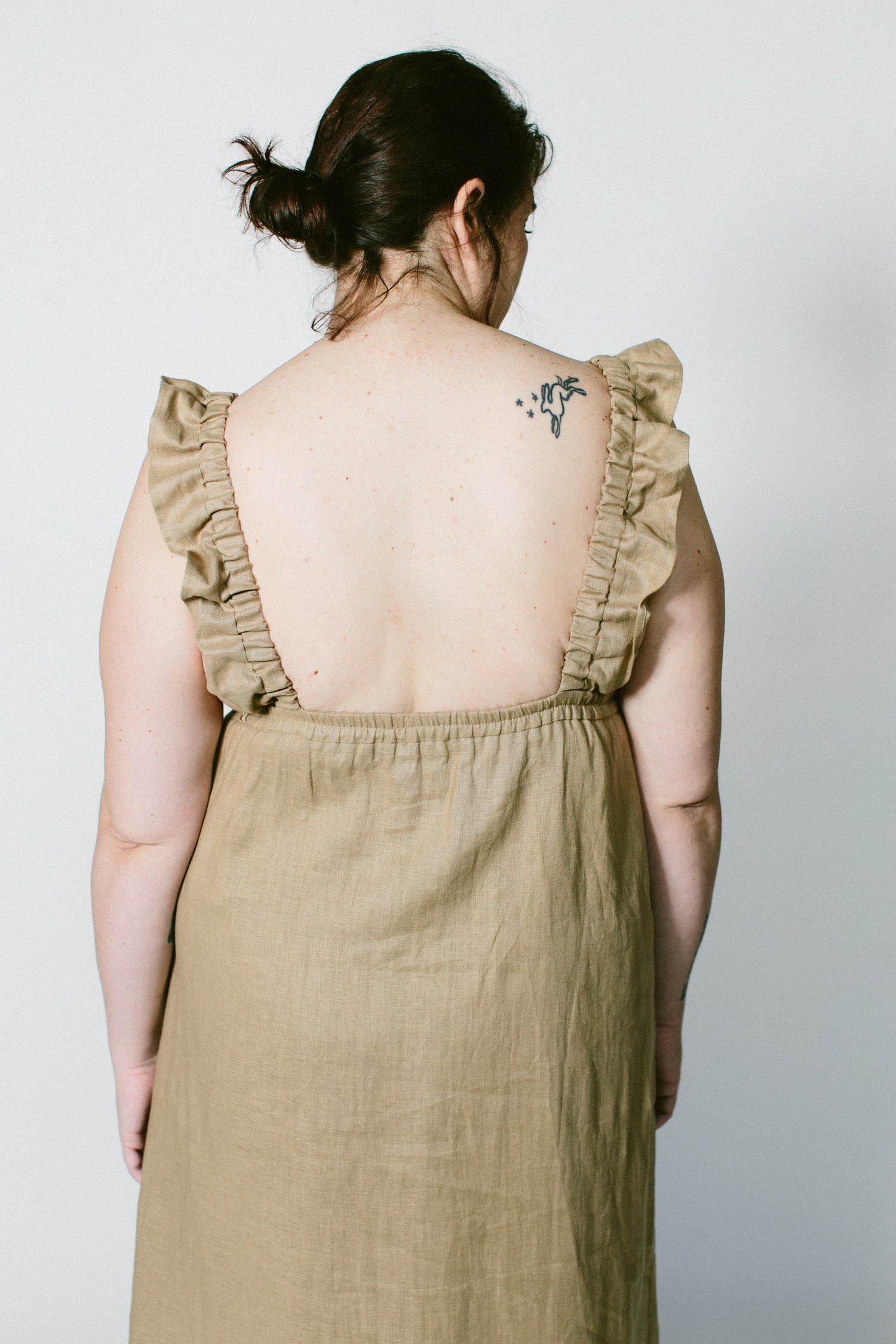 milos dress in linen