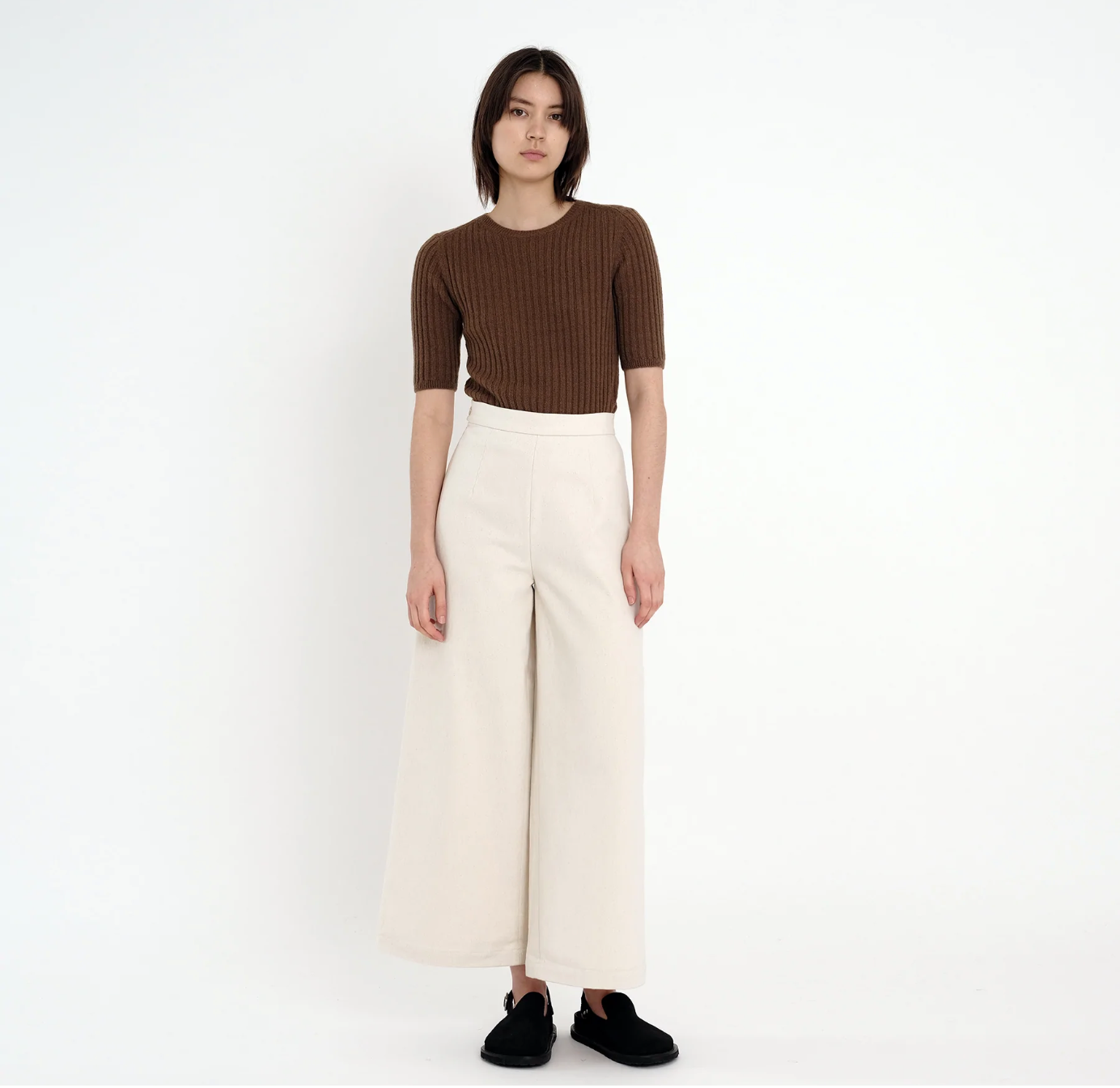 molly ribbed short sleeves tee