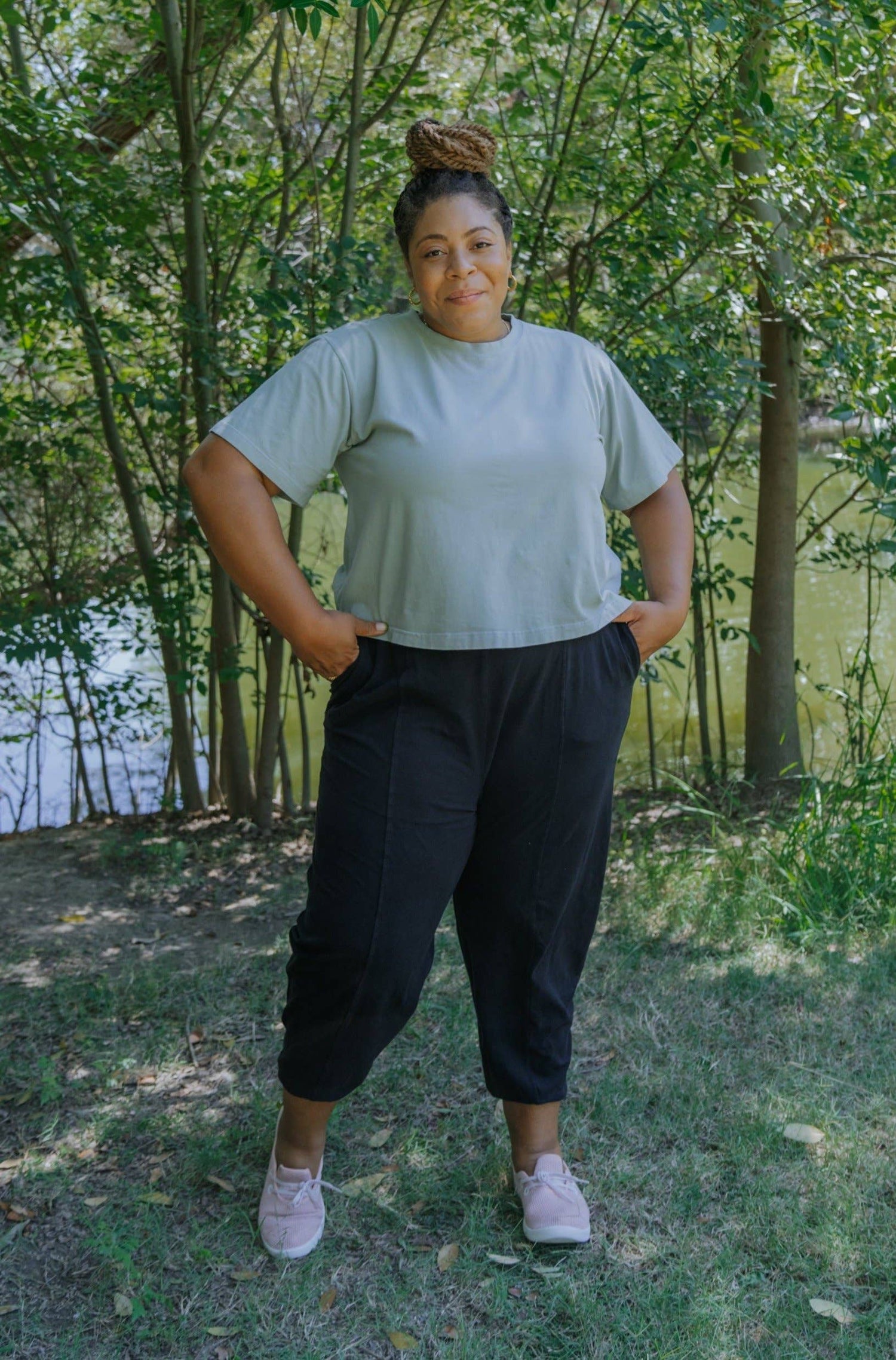 day lantern pant in true black