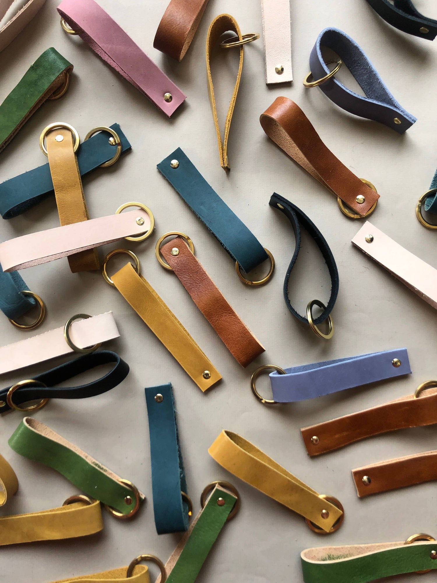 leather keychain